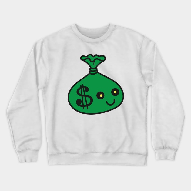 Money Bag Crewneck Sweatshirt by Emma Creation